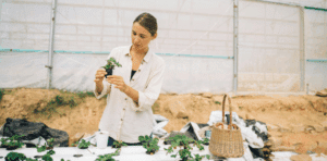 une porteuse de projet agricole innovant en phase d’expérimentation