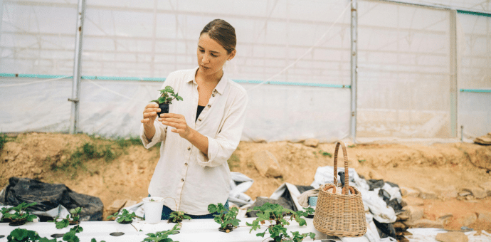 une porteuse de projet agricole innovant en phase d’expérimentation