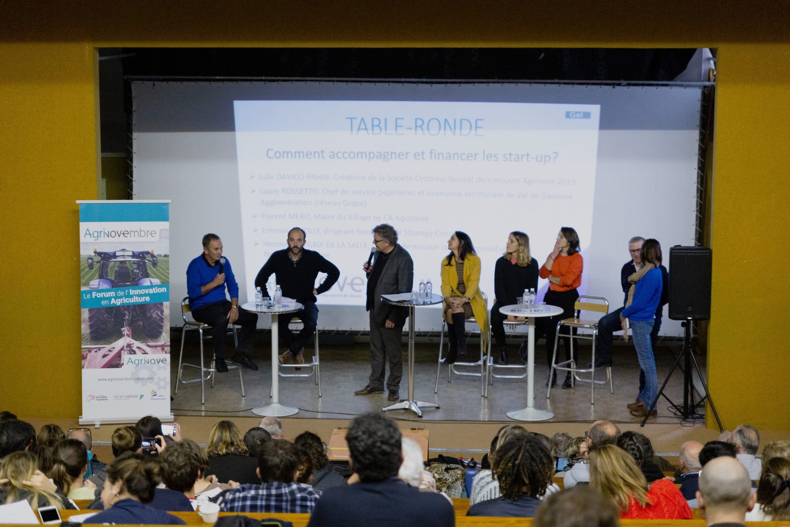 Les 5 premières entreprises accueillies sur le nouveau site d'Agrinove : Hopen Terre de houblon, TBMI, Grand nez Spirits, Api & Bee et MécaConcept47.